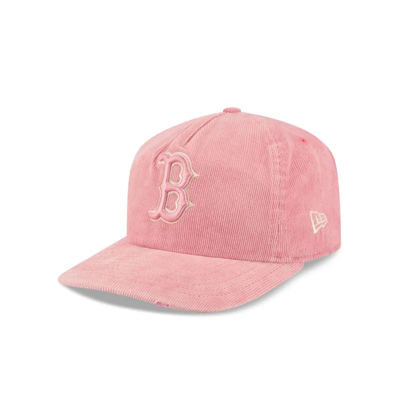 Boston Red Sox Pink Washed Corduroy 19TWENTY Adjustable Hat made by New Era