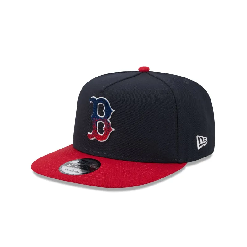 Boston Red Sox Fade Logo 9FIFTY A-Frame Snapback Hat made by New Era