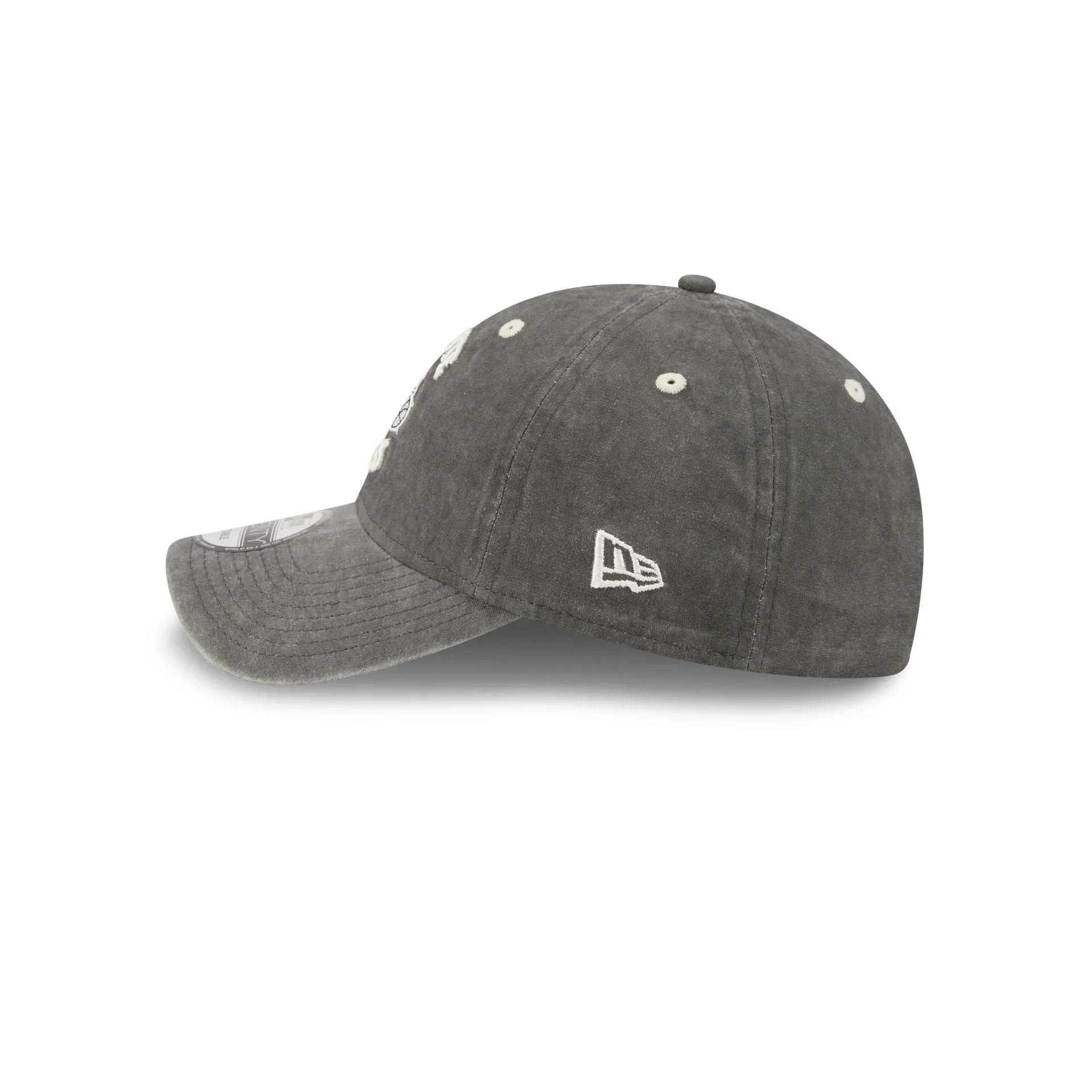Charlotte Hornets Washed Black Cotton 9TWENTY Adjustable Hat sold by New Era product image thumbnail 4