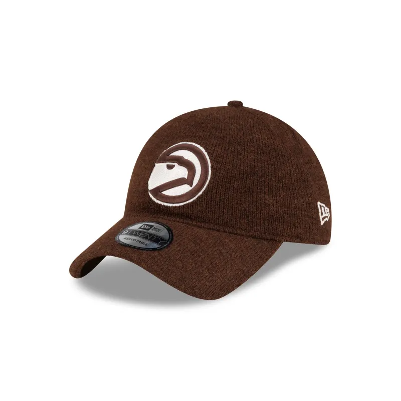 Atlanta Hawks Wool Walnut 9TWENTY Adjustable Hat made by New Era