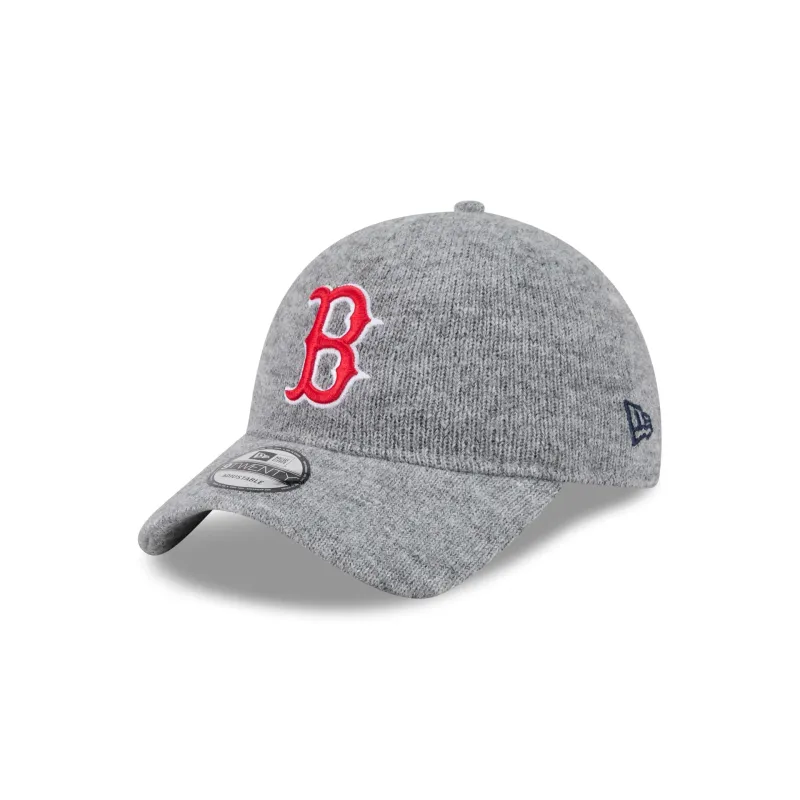 Boston Red Sox Gray Wool 9TWENTY Adjustable Hat made by New Era