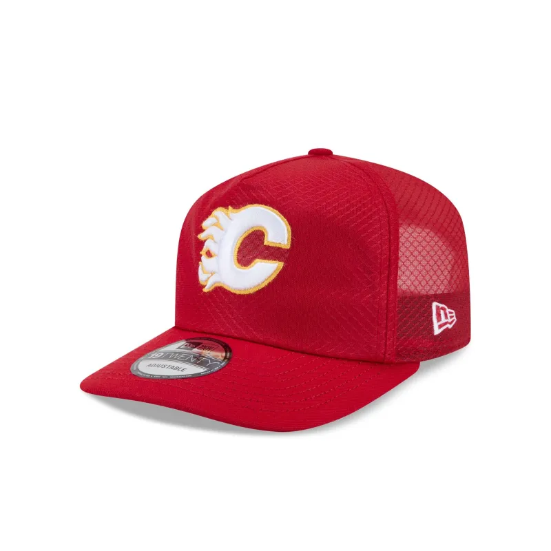 Calgary Flames Mesh 19TWENTY Trucker Hat made by New Era