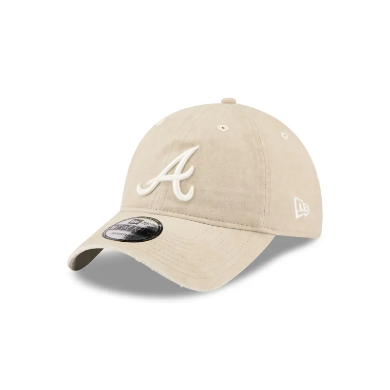 Atlanta Braves Washed Stone Cotton 9TWENTY Adjustable Hat made by New Era