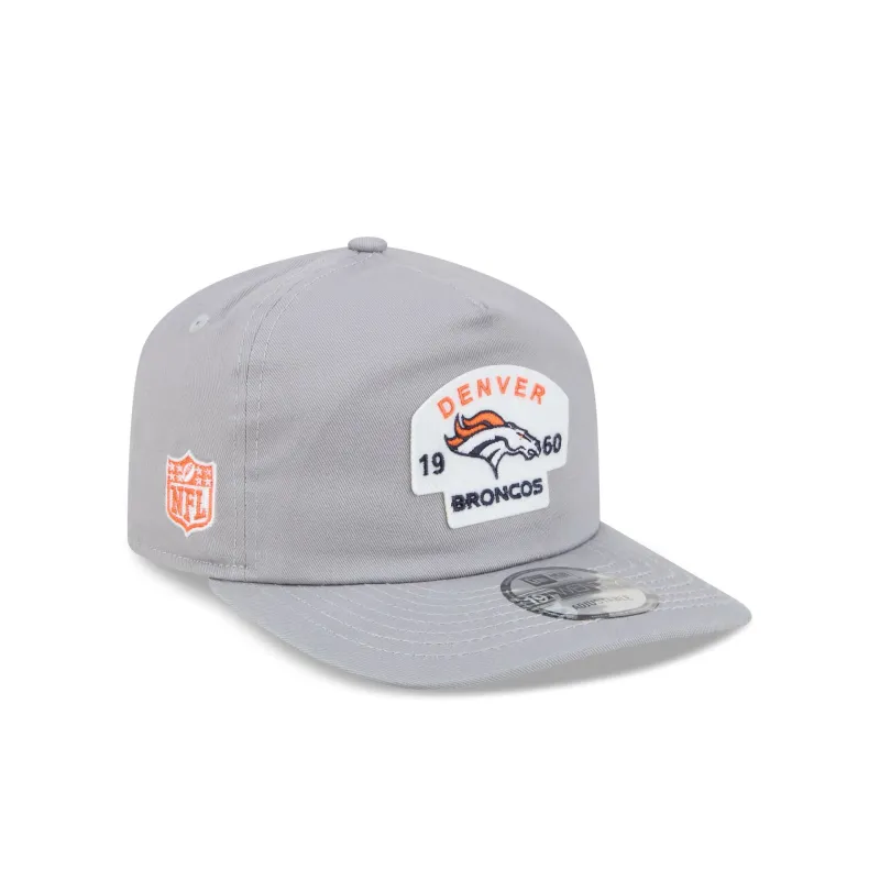 Denver Broncos Felt Patch Gray 19TWENTY Snapback Hat made by New Era