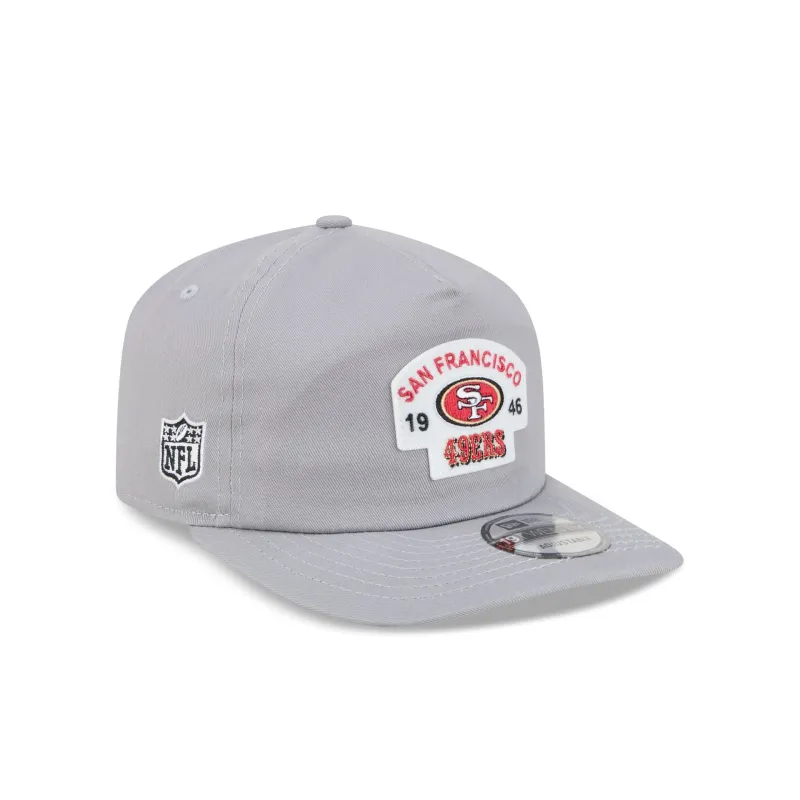 San Francisco 49ers Felt Patch Gray 19TWENTY Snapback Hat made by New Era
