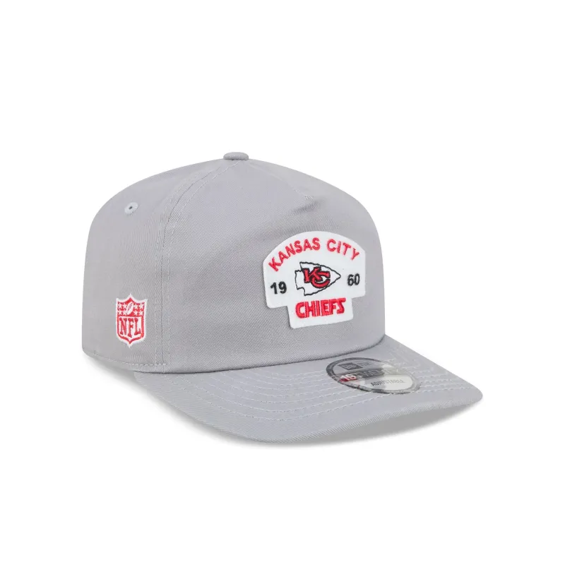 Kansas City Chiefs Felt Patch Gray 19TWENTY Snapback Hat made by New Era