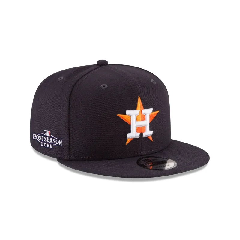 Houston Astros 2026 Postseason Side Patch 9FIFTY Snapback Hat made by New Era
