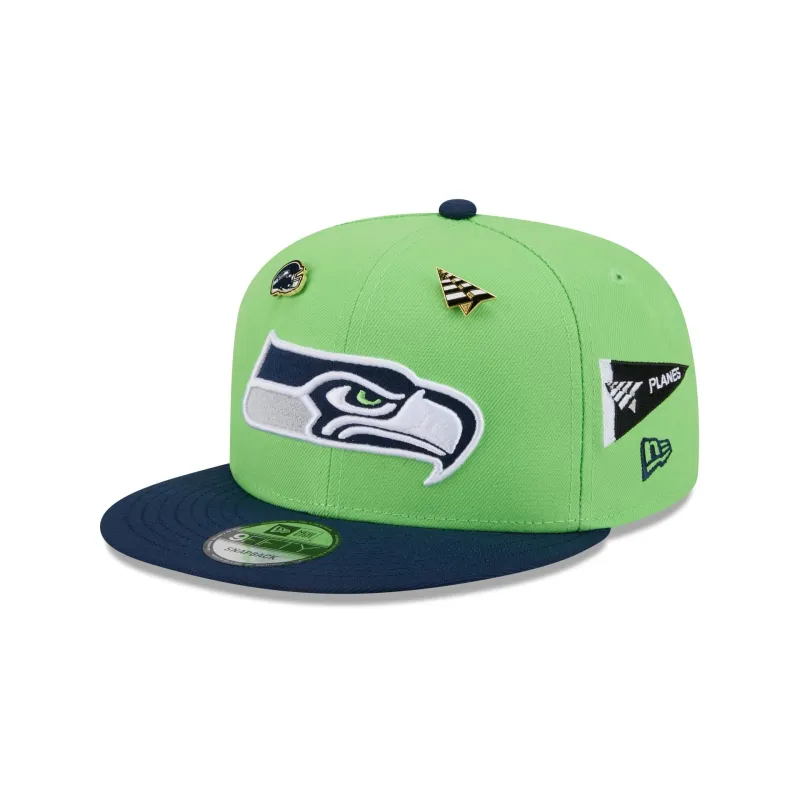 Paper Planes x Seattle Seahawks Green 9FIFTY Snapback Hat made by New Era