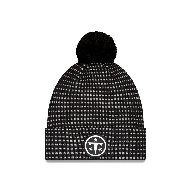 Tennessee Titans 2026 Sideline Cold Weather Black Pom Knit Hat made by New Era