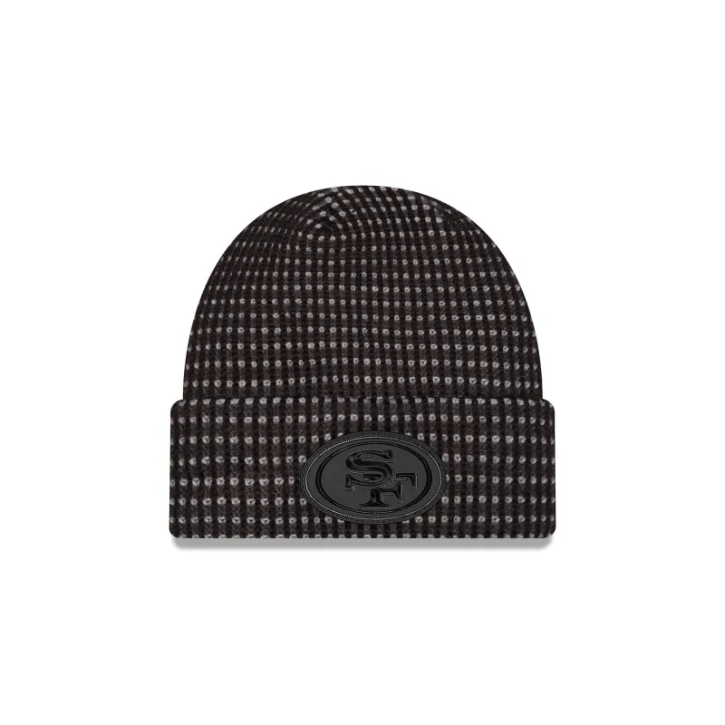 San Francisco 49ers 2026 Sideline Cold Weather Black Cuff Knit Hat made by New Era