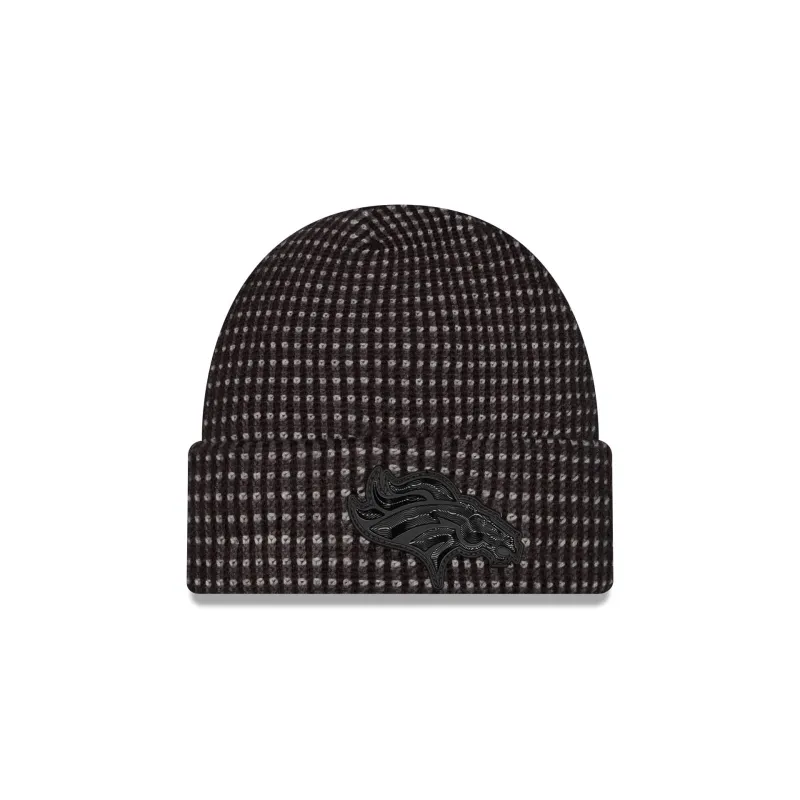 Denver Broncos 2026 Sideline Cold Weather Black Cuff Knit Hat made by New Era