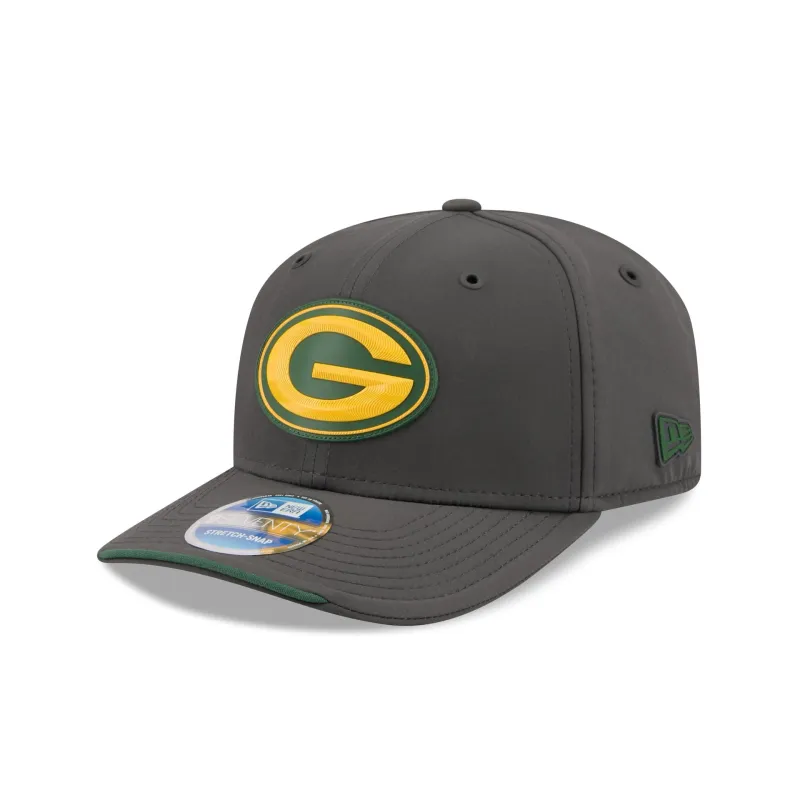 Green Bay Packers 2026 Sideline Cold Weather 9SEVENTY Stretch-Snap Hat made by New Era