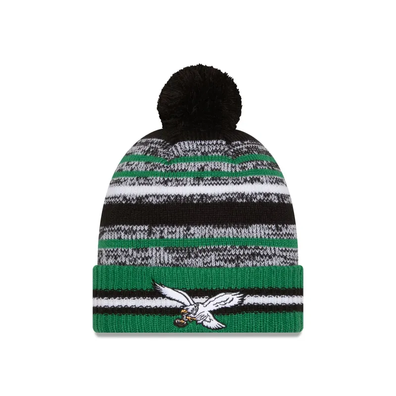 Philadelphia Eagles Cheer Historic Pom Knit Hat made by New Era