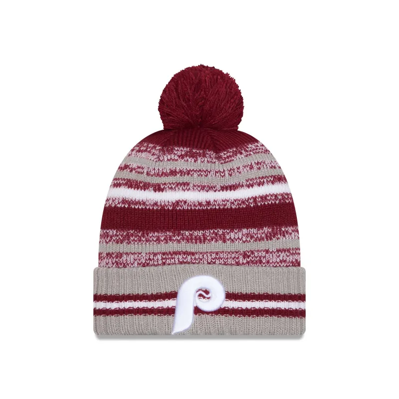 Philadelphia Phillies Cheer Pom Knit Hat made by New Era