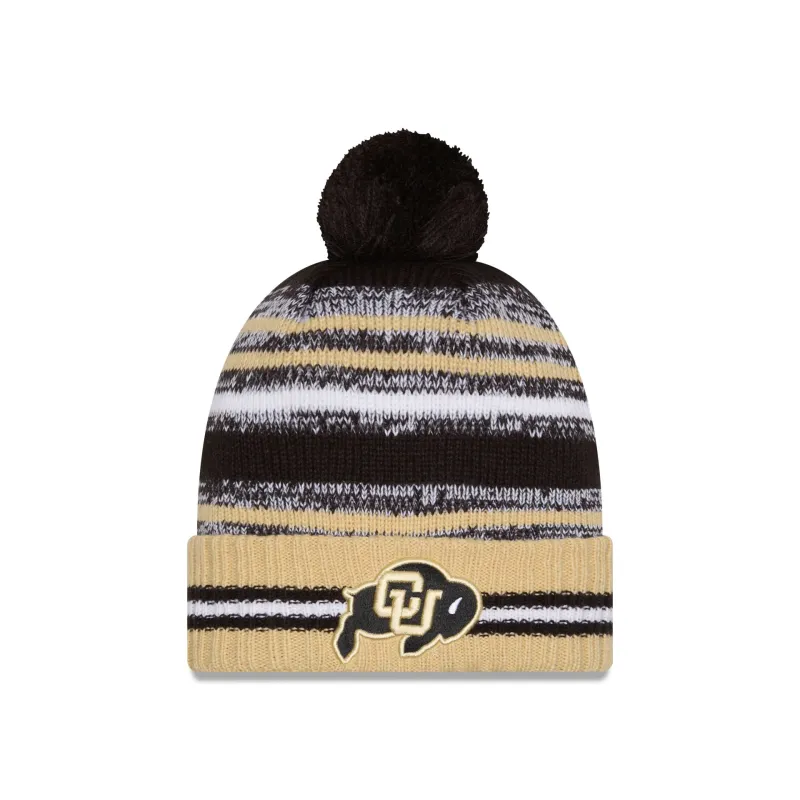 Colorado Buffaloes Cheer Pom Knit Hat made by New Era