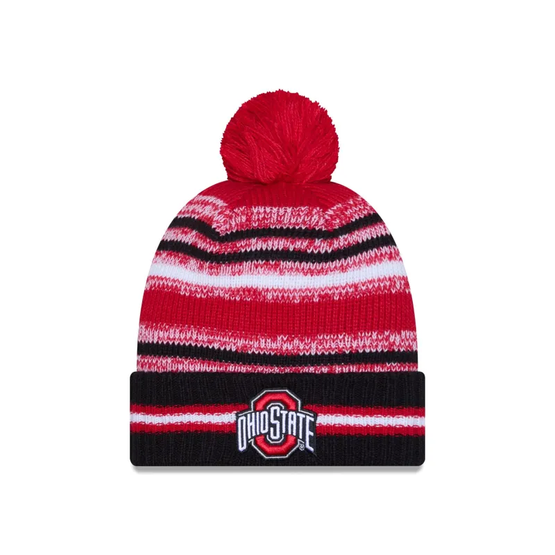 Ohio State Buckeyes Cheer Pom Knit Hat made by New Era