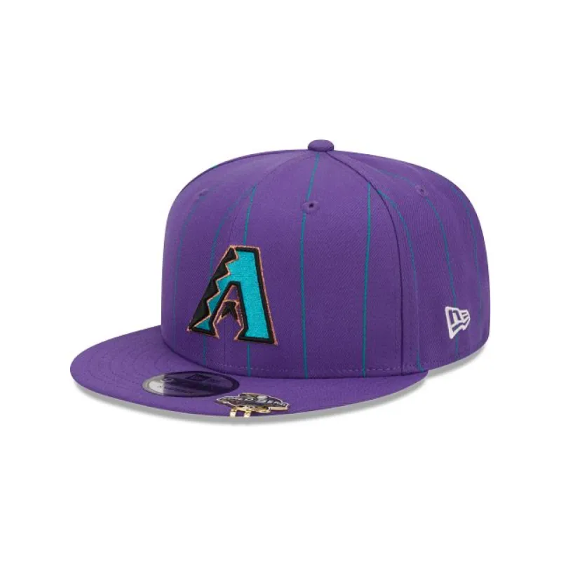 Arizona Diamondbacks Pinstripe Visor Clip 9FIFTY Snapback Hat sold by New Era