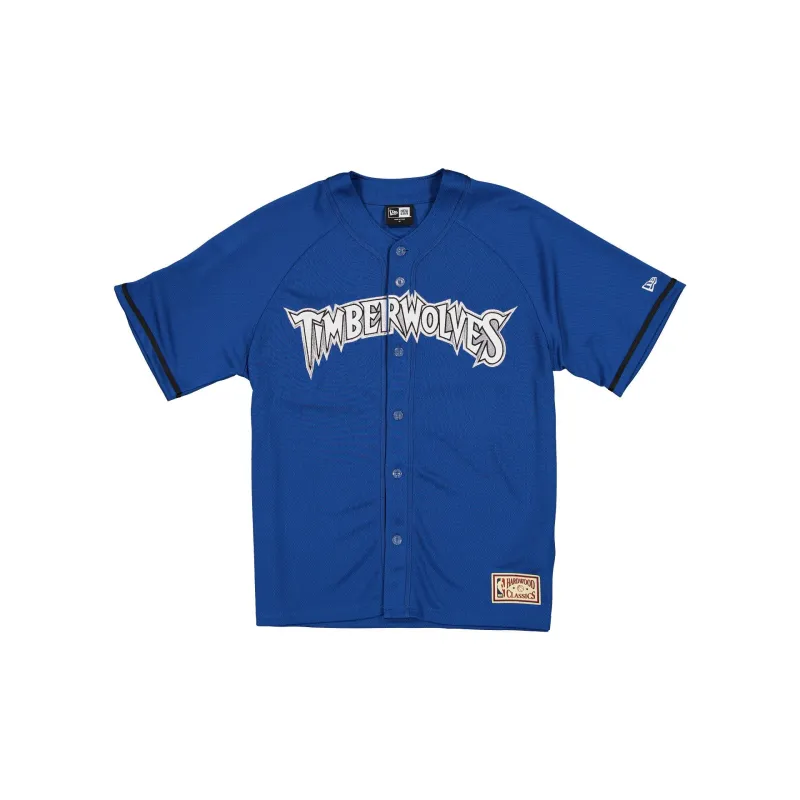 Minnesota Timberwolves Hardwood Classics Blue Jersey made by New Era
