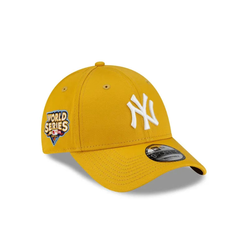 New York Yankees Side Patch Yellow 9FORTY Adjustable Hat made by New Era