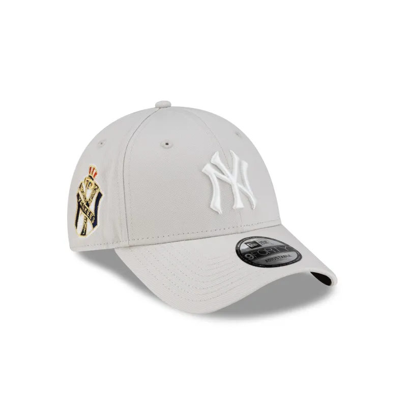 New York Yankees Side Patch Stone 9FORTY Adjustable Hat made by New Era