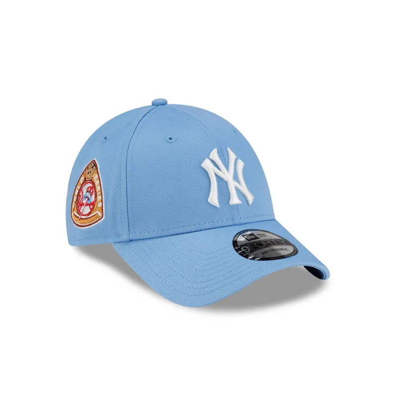 New York Yankees Side Patch Blue 9FORTY Adjustable Hat made by New Era