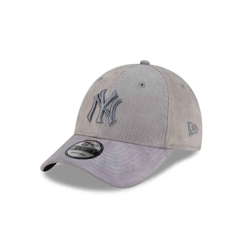New York Yankees Tonal Mix Light Gray 9FORTY Adjustable Hat made by New Era
