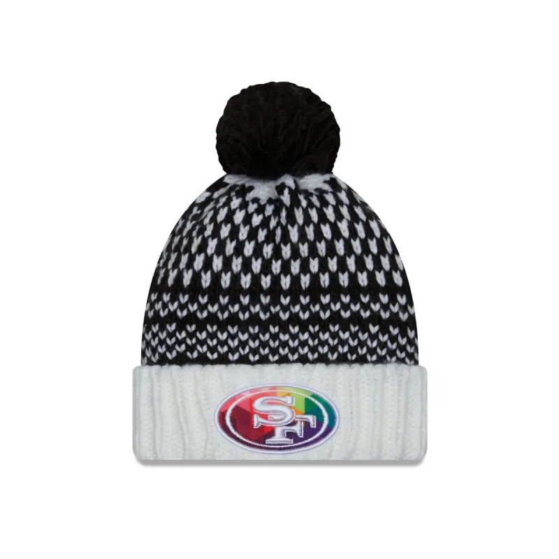 San Francisco 49ers 2023 Crucial Catch Women's Pom Knit Hat sold by New Era