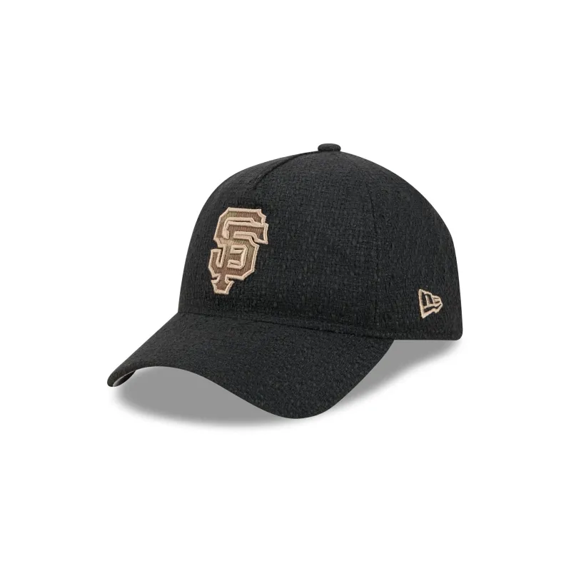 San Francisco Giants Camo Logo Boucle 9FORTY A-Frame Unstructured Snapback Hat made by New Era