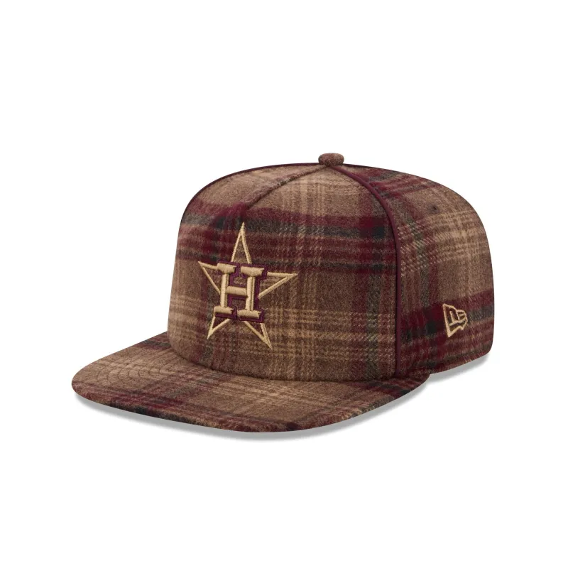 Houston Astros Fall Plaid 19TWENTY Snapback Hat made by New Era