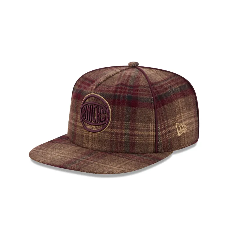 New York Knicks Fall Plaid 19TWENTY Snapback Hat made by New Era