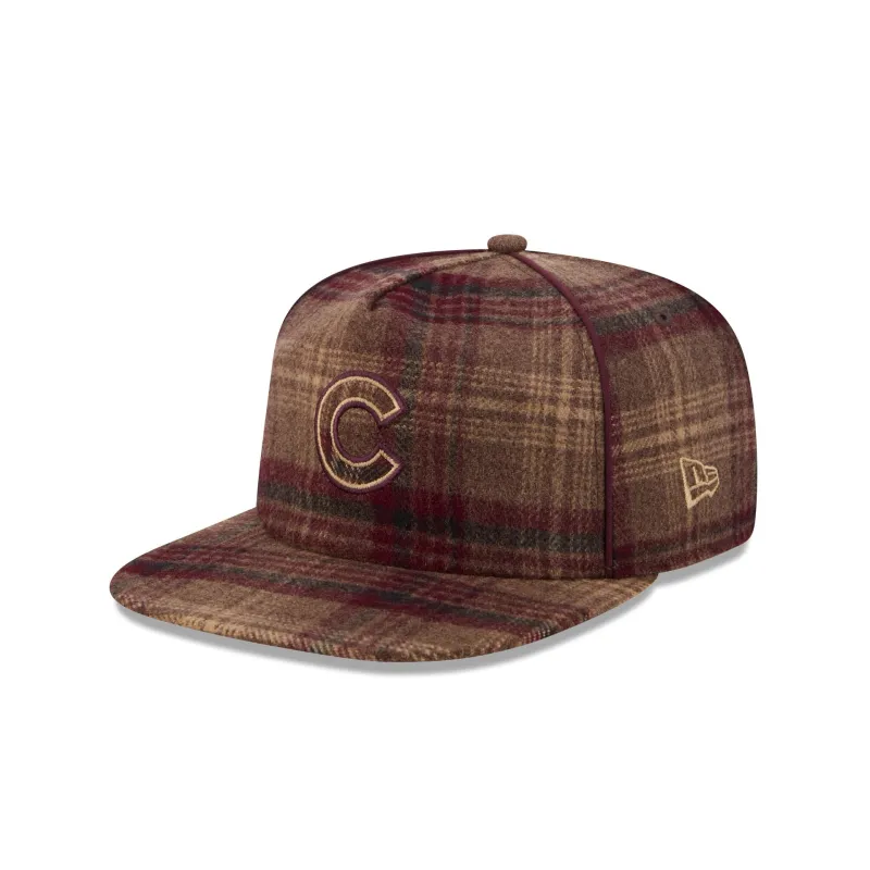 Chicago Cubs Fall Plaid 19TWENTY Snapback Hat made by New Era