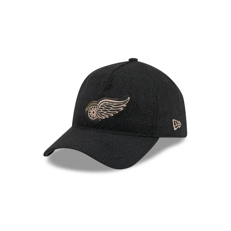 Detroit Red Wings Camo Logo Boucle 9FORTY A-Frame Unstructured Snapback Hat made by New Era