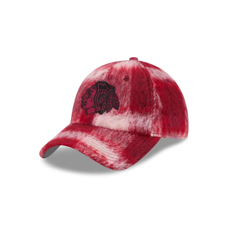 Chicago Blackhawks Brushed Plaid Casual Classic Adjustable made by New Era