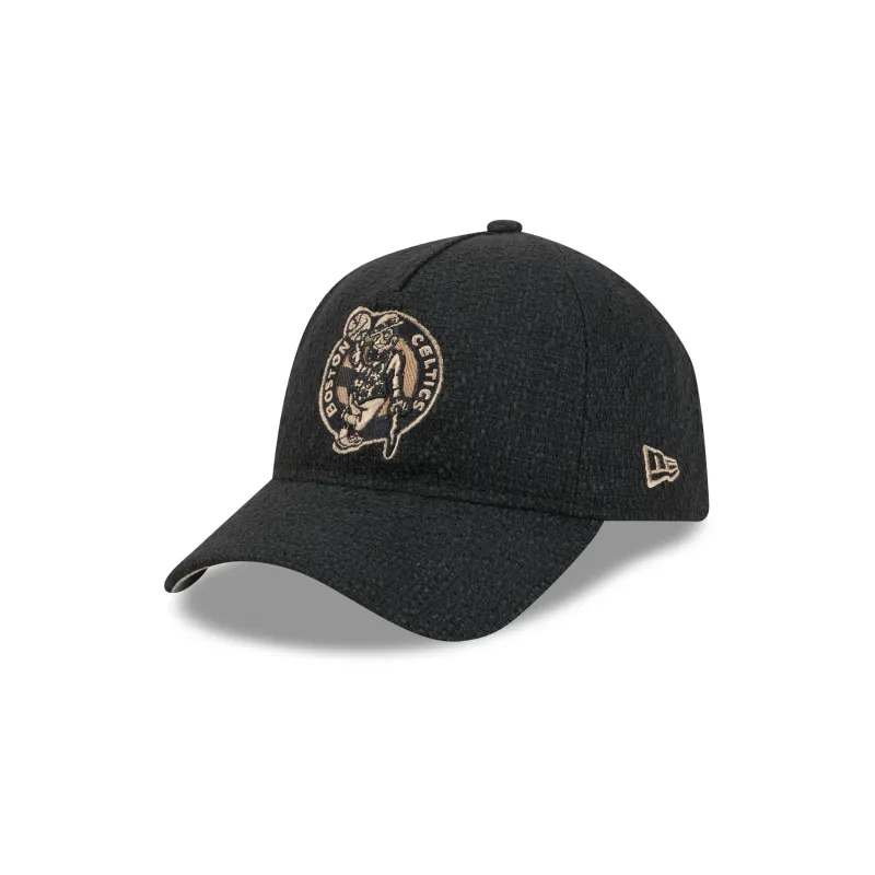Boston Celtics Camo Logo Boucle 9FORTY A-Frame Unstructured Snapback Hat made by New Era