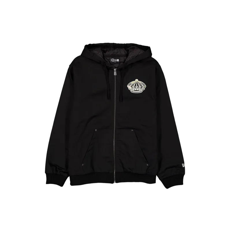 Los Angeles Kings Camo Logo Black Full-Zip Jacket made by New Era