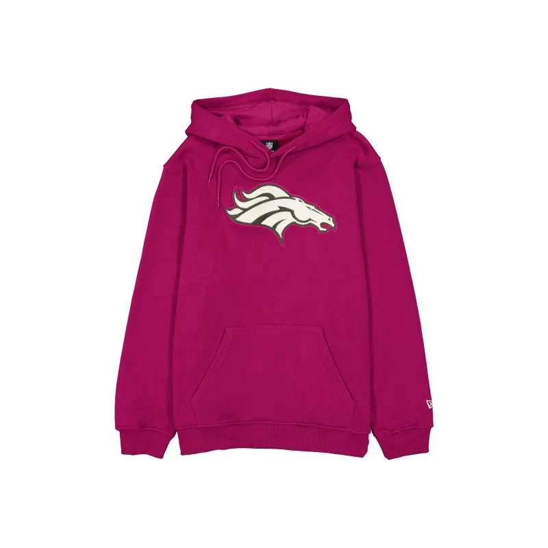 Denver Broncos Corduroy Logo Cherry Hoodie made by New Era