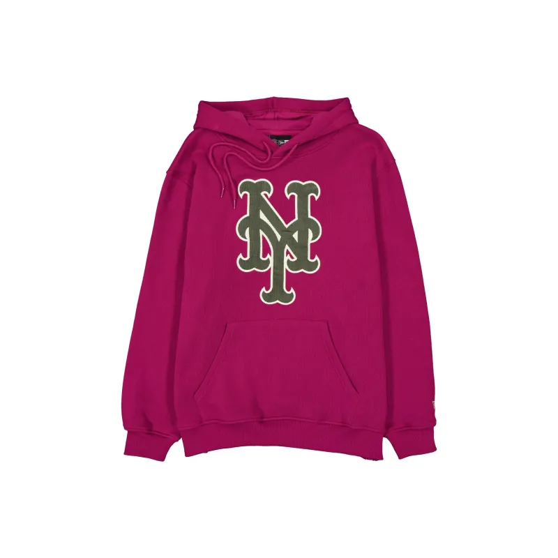 New York Mets Corduroy Logo Cherry Hoodie made by New Era