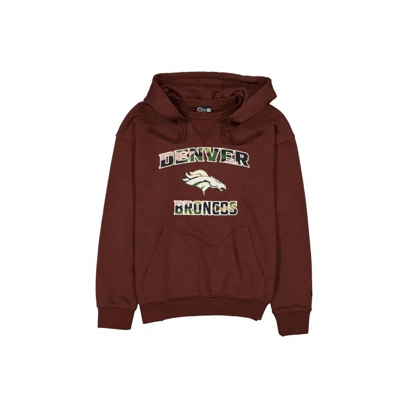 Denver Broncos Camo Logo Brown Hoodie made by New Era