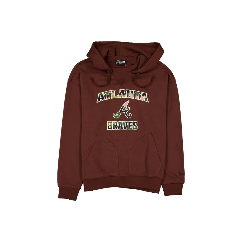 Atlanta Braves Camo Logo Brown Hoodie made by New Era