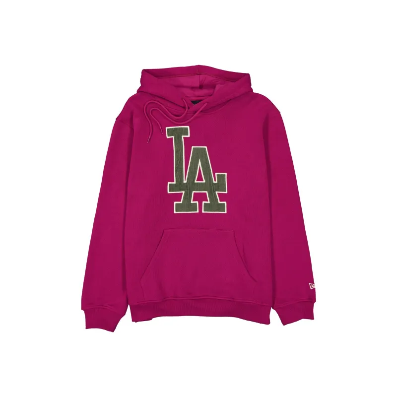 Los Angeles Dodgers Corduroy Logo Cherry Hoodie made by New Era