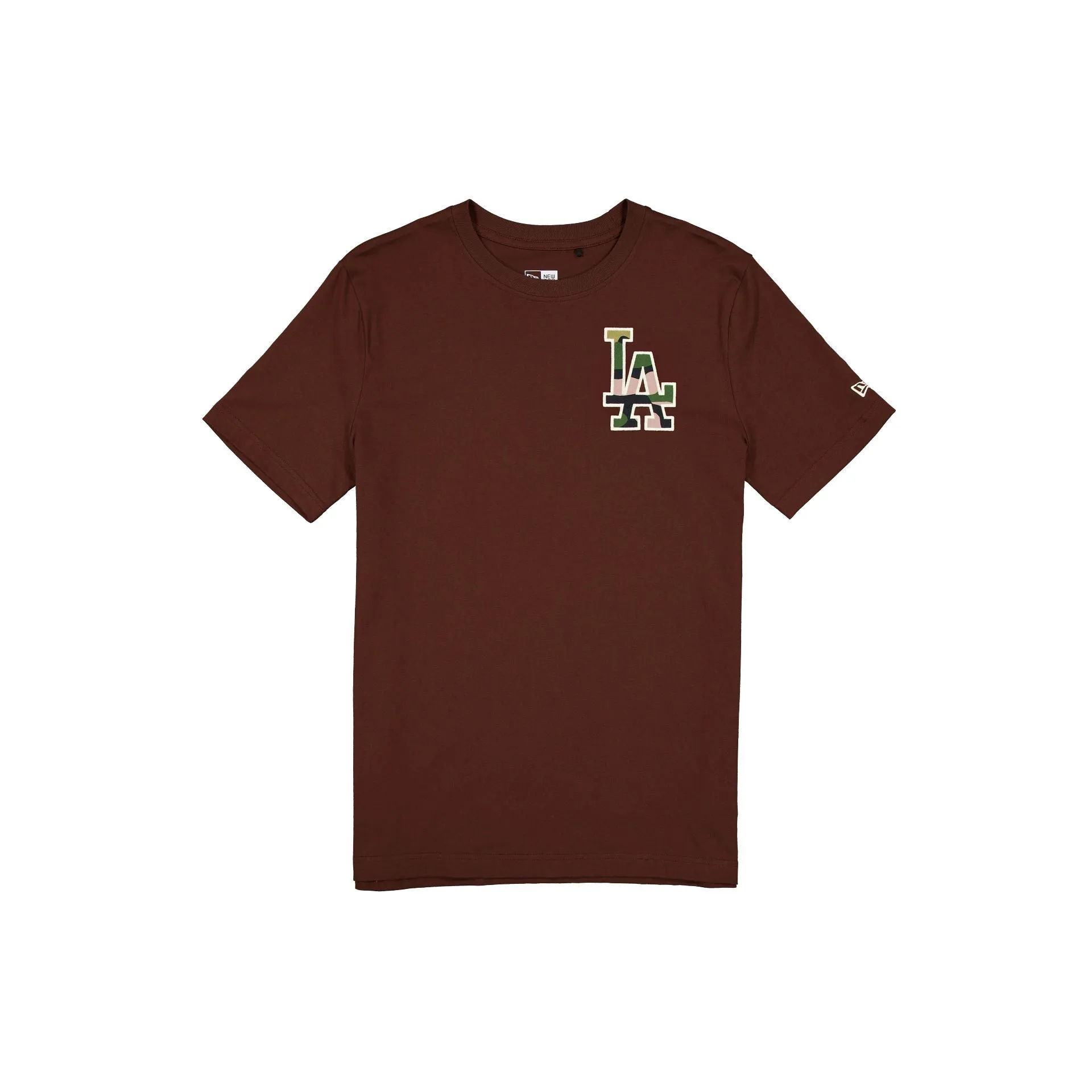 Los Angeles Dodgers Camo Logo Brown T-Shirt sold by New Era