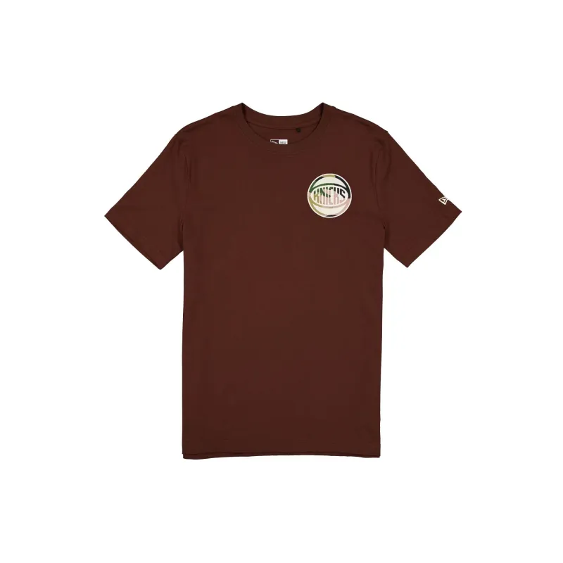 New York Knicks Camo Logo Brown T-Shirt made by New Era