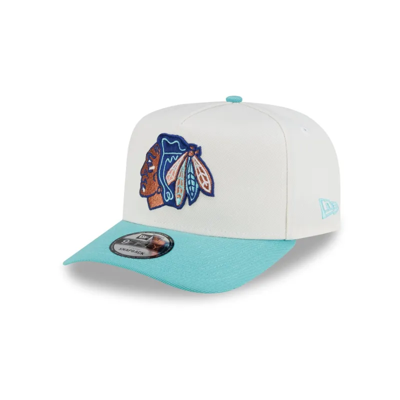 Chicago Blackhawks Copper Pack 9FIFTY A-Frame Snapback Hat made by New Era