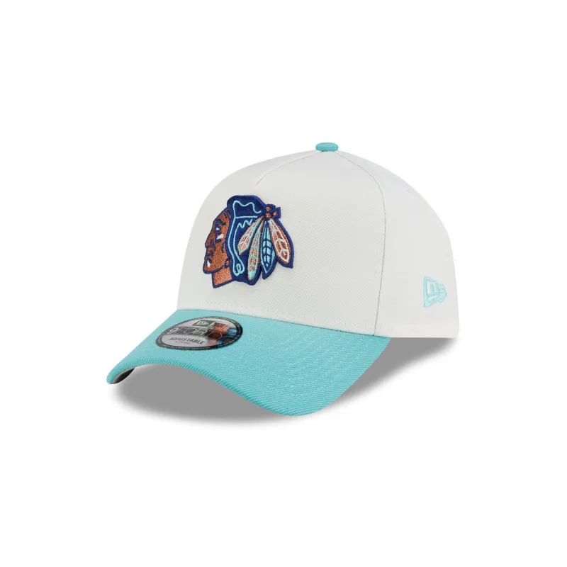 Chicago Blackhawks Copper Pack 9FORTY A-Frame Snapback Hat made by New Era