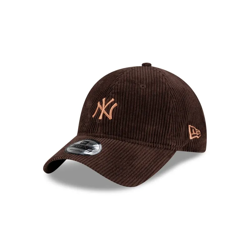 New York Yankees Brown Corduroy 9TWENTY Adjustable Hat made by New Era