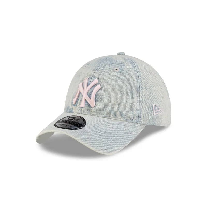 New York Yankees Dye Denim 9TWENTY Adjustable Hat made by New Era