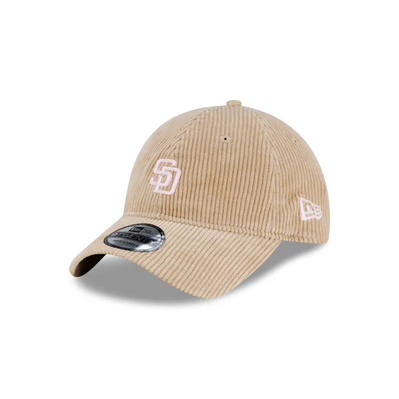 San Diego Padres Khaki Corduroy 9TWENTY Adjustable Hat made by New Era