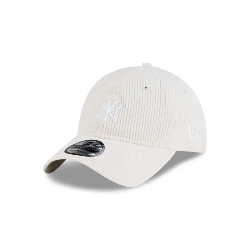 New York Yankees Ivory Corduroy 9TWENTY Adjustable Hat made by New Era