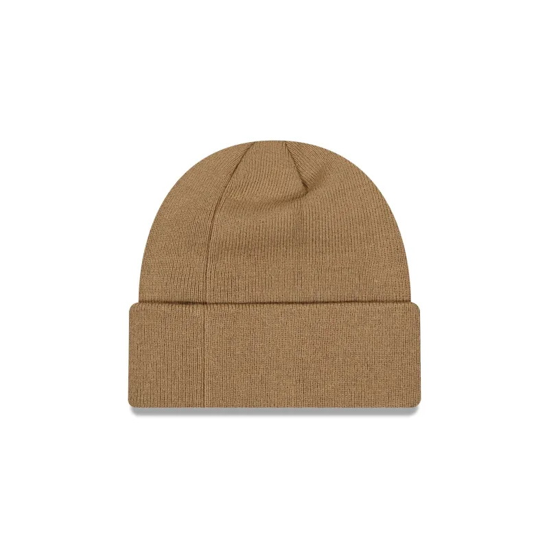 New Era Cap Khaki Basic Cuff Knit Beanie Hat made by New Era