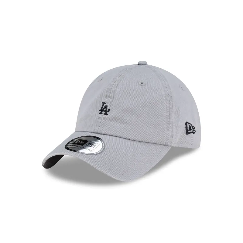 Los Angeles Dodgers Mini Logo Gray Casual Classic Adjustable Hat made by New Era